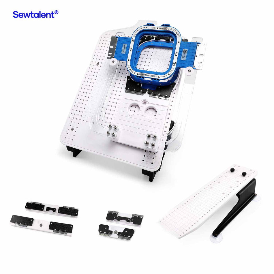 Hooping Station Kit with 5.1"x5.1" Magnetic Hoop for FUWEI Commercial & Industrial Embroidery Machines