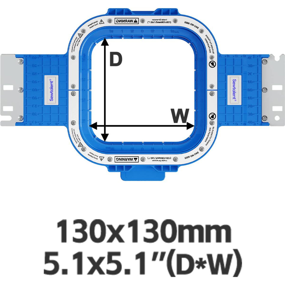 Magnetic Hoops 5.1″x5.1″ | 130x130mm for ZSK Embroidery Machines