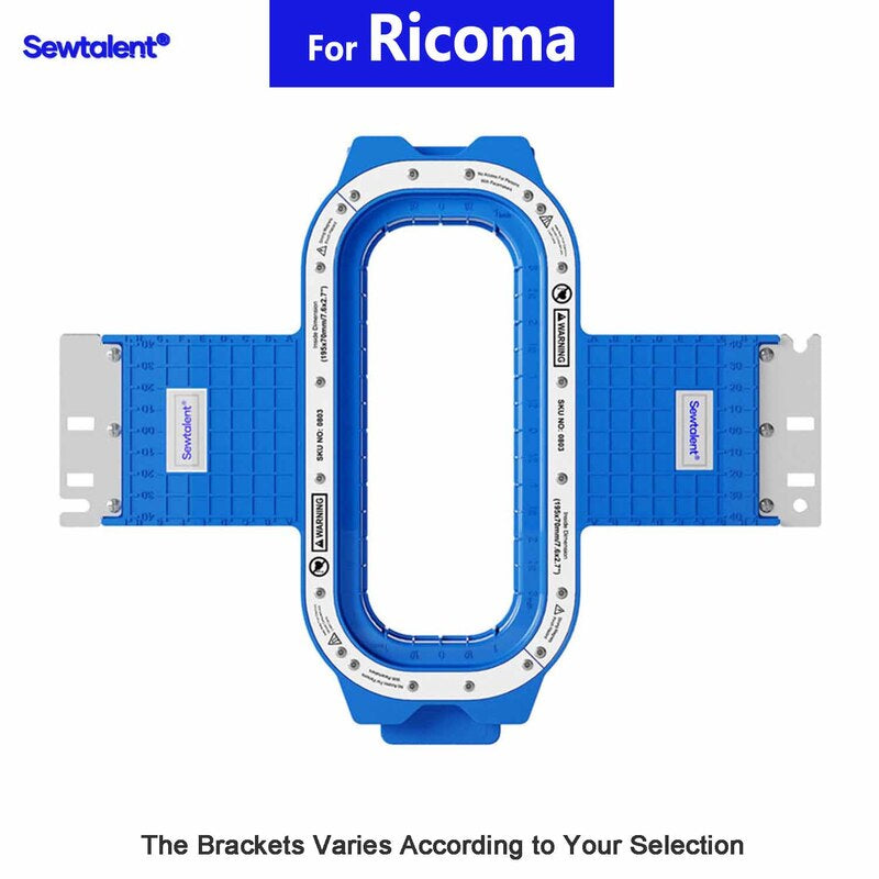 Magnetic Hoop 7.6"x2.7" | 195x70mm for Ricoma Embroidery Machines