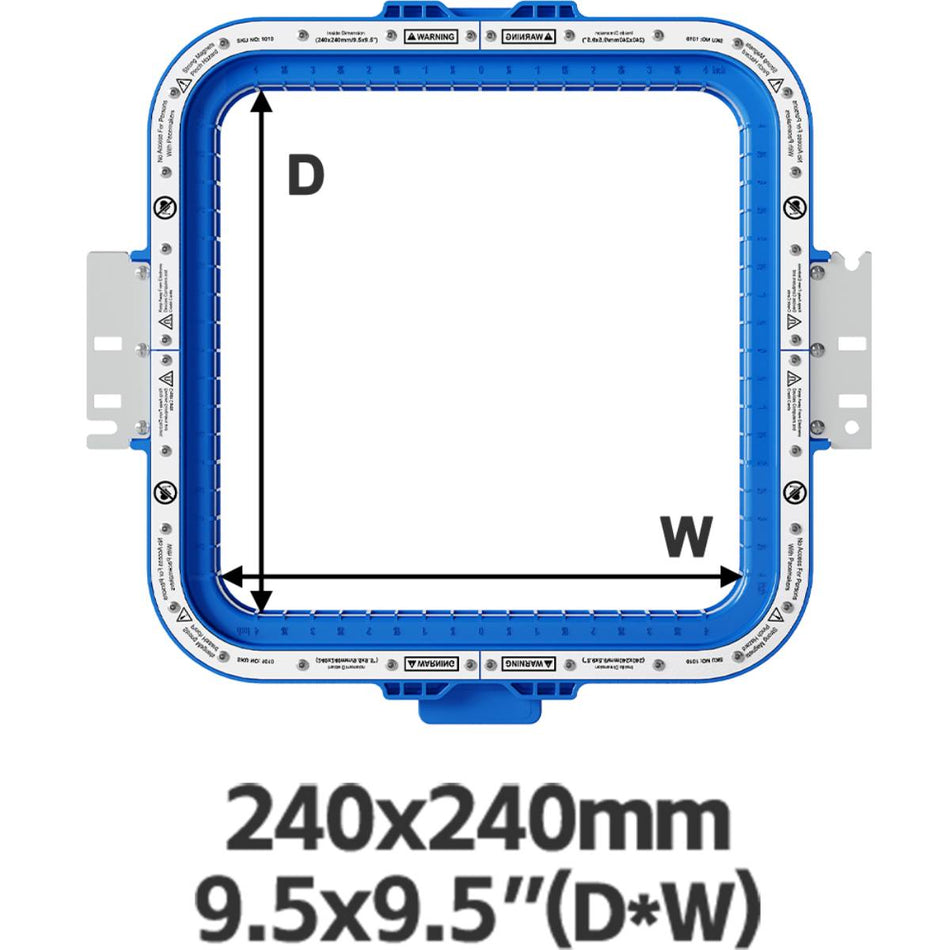 Magnetic Hoops 9.5″x9.5″ | 240x240mm for Barudan Embroidery Machines