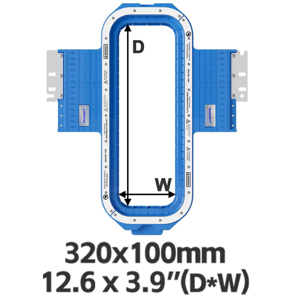 Magnetic Hoop 12.6"x3.9" | 320x100mm for Tajima Embroidery Machines