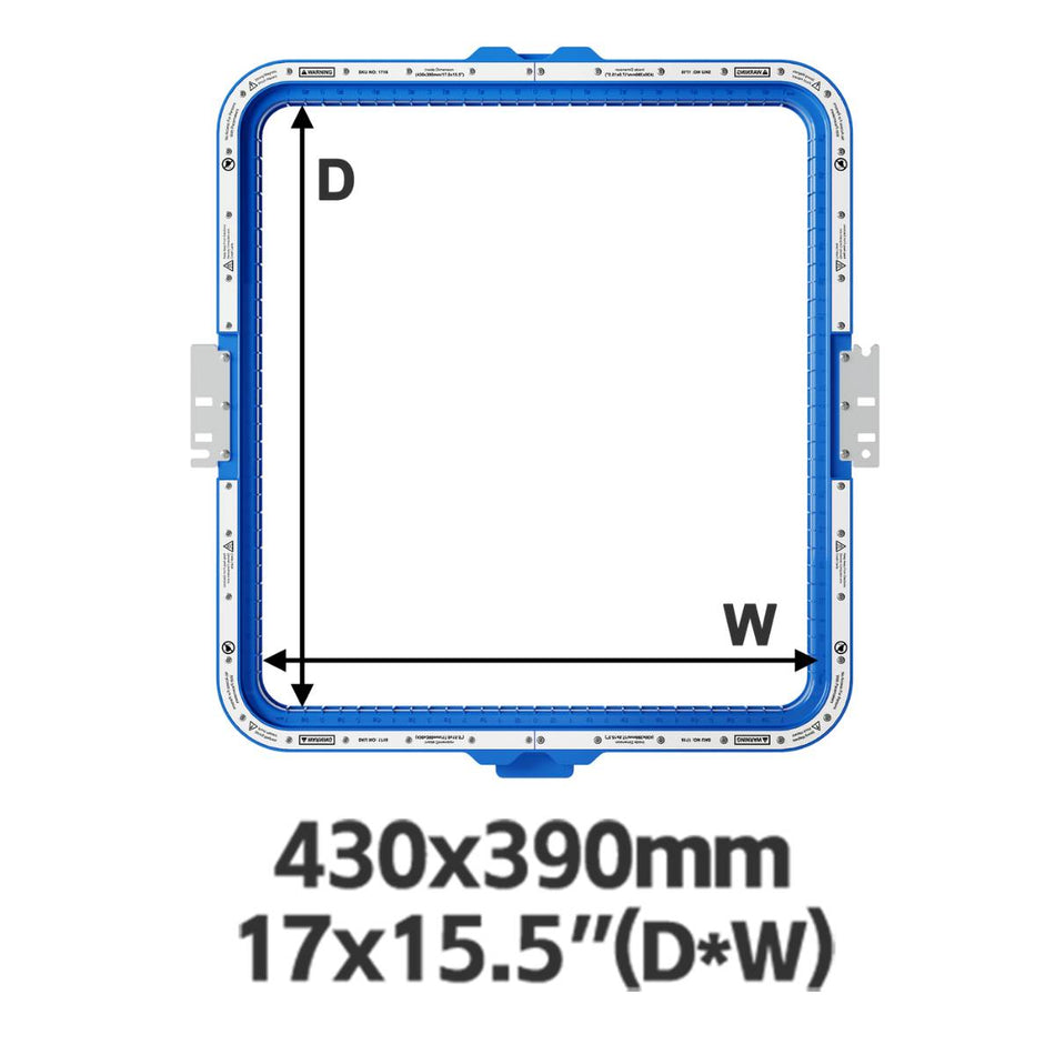 Magnetic Hoop 17"x15.5" | 430x390mm for FUWEI Embroidery Machines