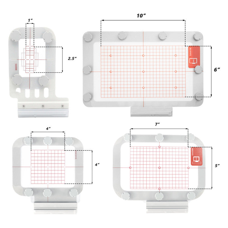 Magnetic Hoop for Brother NQ1700E NQ1600E VM5200 VE2300 etc. Innov-is BabyLock Embroidery Machine