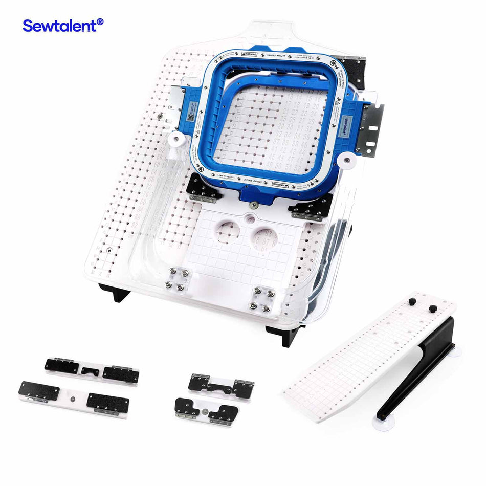 Hooping Station Kit with 6.9″x6.9″ Magnetic Hoop for HEATHROW Commercial & Industrial Embroidery Machines