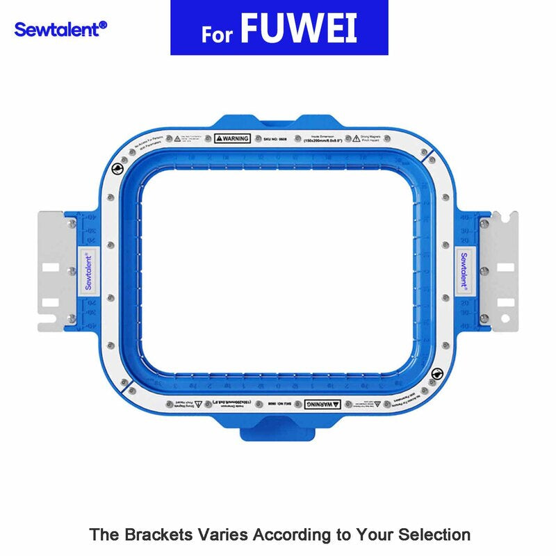 Magnetic Hoop 6"x 8" | 150x200mm for FUWEI Embroidery Machines