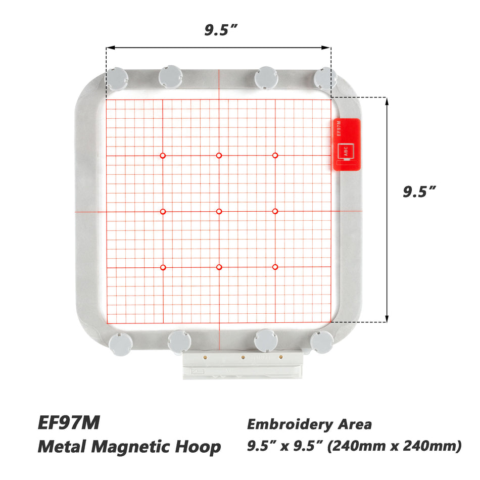 Magnetic Hoop for Brother XV8500D XE1 XP1 etc. Babylock Destiny Solaris Embroidery Machine