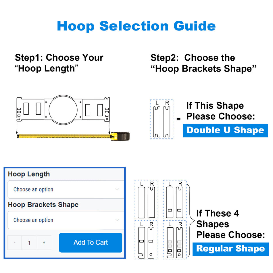 8in1 Magnetic Hoops for Hooray Embroidery Machines