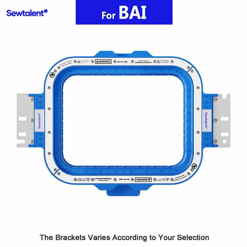 Magnetic Hoop 6"x 8" | 150x200mm for BAI Embroidery Machines