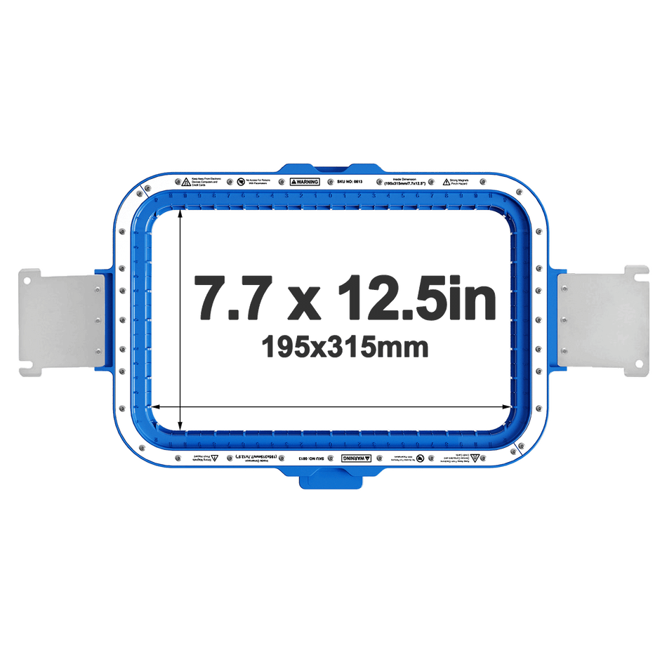 Magnetic Hoops 7.7″x12.5″ | 195x315mm for Brother Embroidery Machines