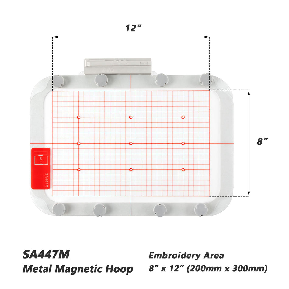 Magnetic Hoop for Brother Innovis Quattro 6700D VE2200 VM6200D etc. Babylock Solaris Destiny Embroidery Machine