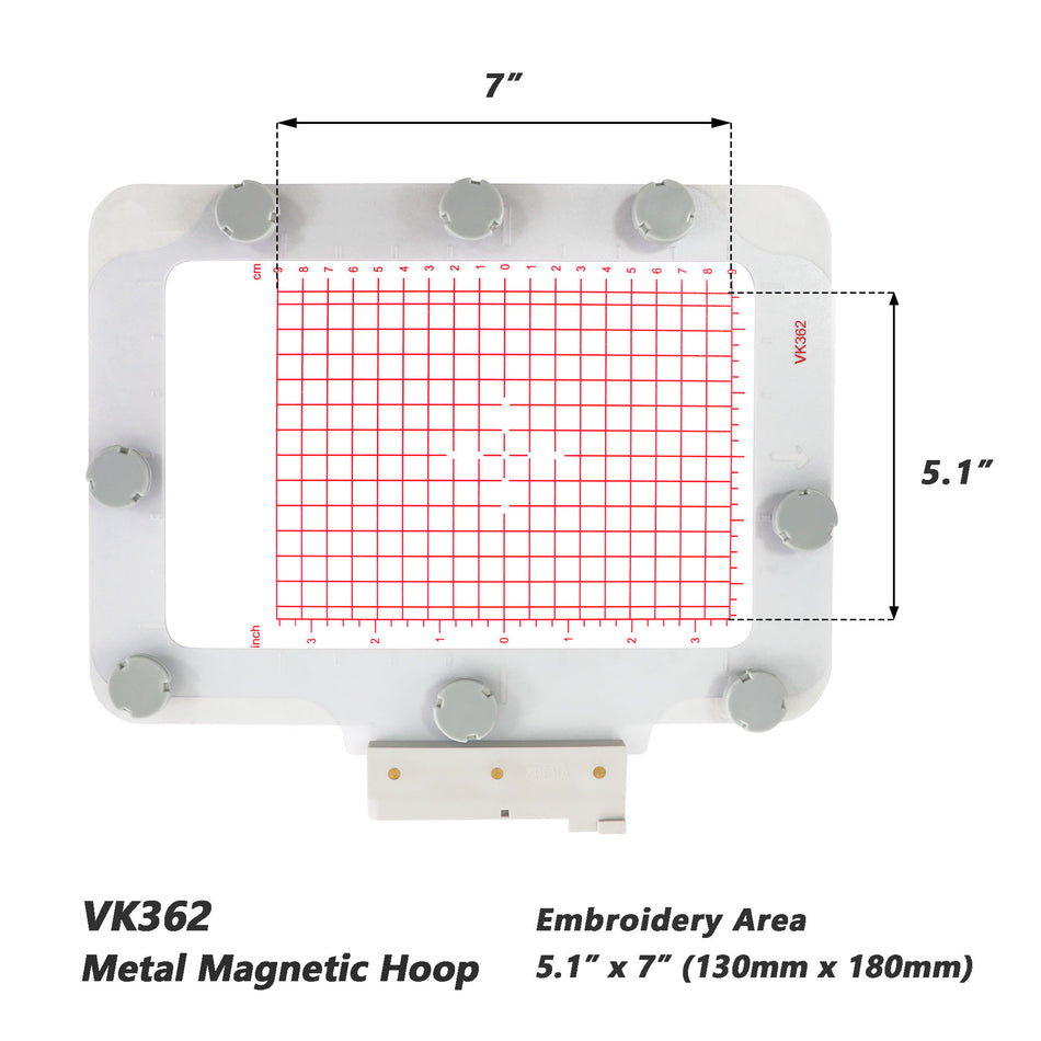 Magnetic Hoop for Husqvarna Viking Designer Diamond Ruby Royale Topaz etc. Pfaff Creative Embroidery Machine