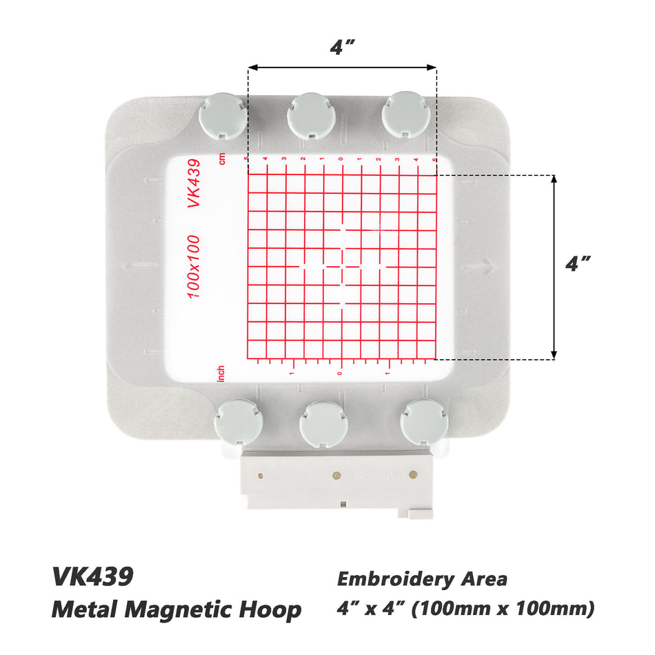 Magnetic Hoop for Husqvarna Viking Ruby Topaz Jade etc. Pfaff Vision Ambition Embroidery Machine